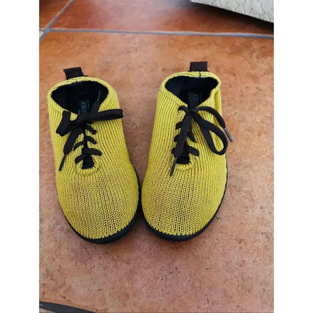 Arcopedico Mustard Knit Shoes